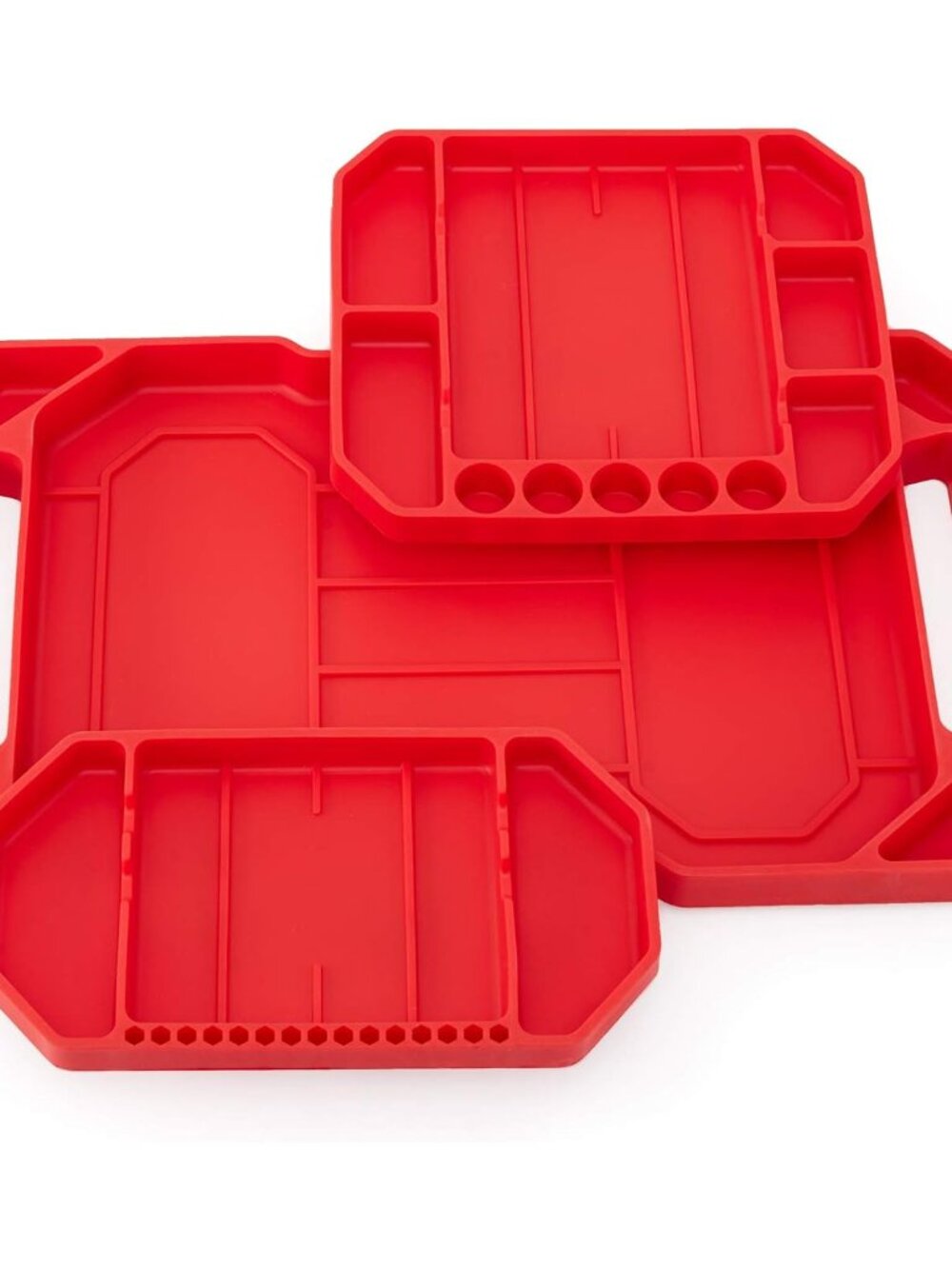 3pcs Large Non-Slip Flexible Silicone Tool Tray, Mechanic Tool Mat, Tool Organiz